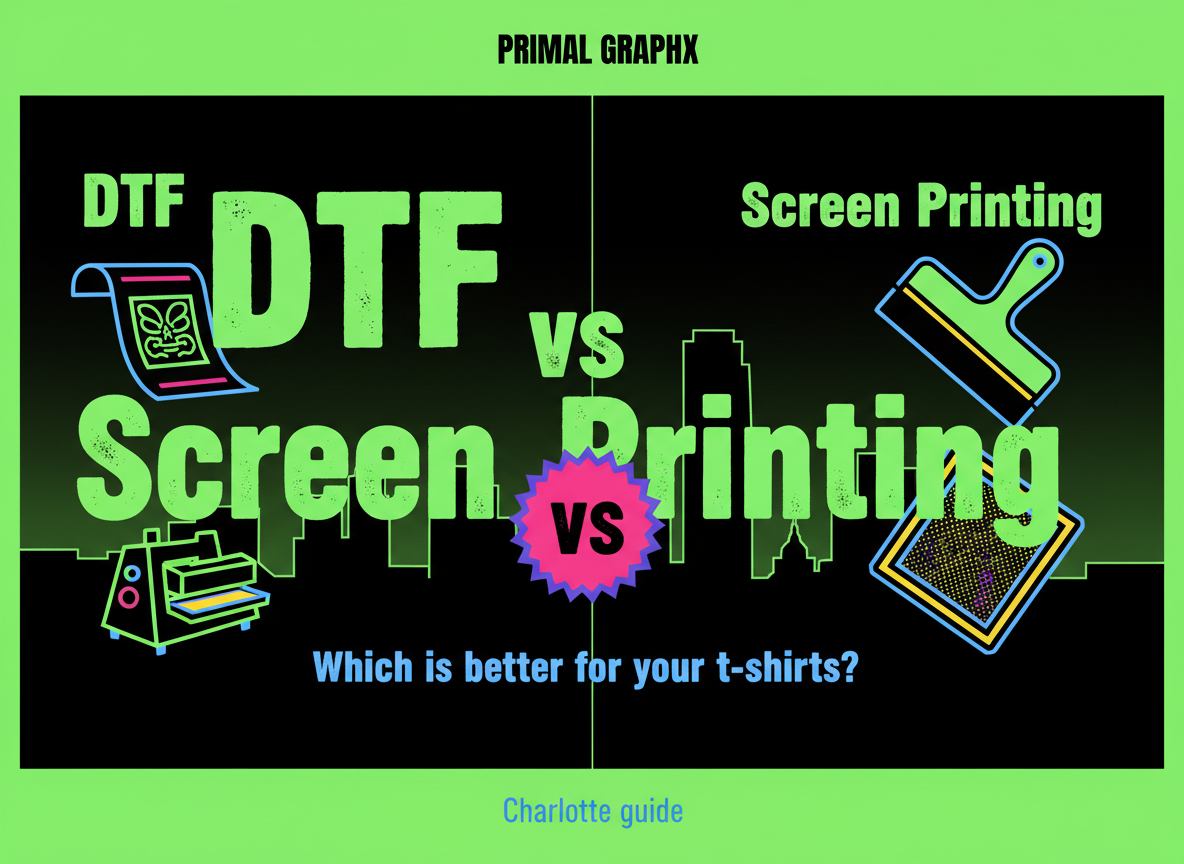 DTF vs Screen Printing: Which Is Better for Your T-Shirts? (Charlotte ...