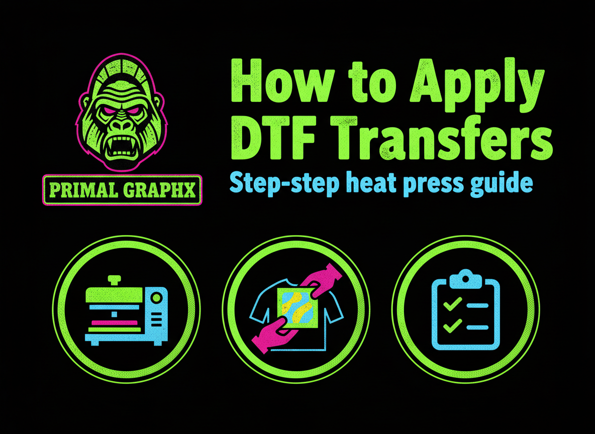 How to Apply DTF Transfers: Step-by-Step Heat Press Guide – Primal Graphx