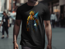 Load image into Gallery viewer, Epic Fantasy Hero Graphic Print T-Shirt for Fans
