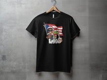 Load image into Gallery viewer, Patriotic Character Print Graphic Tee Shirt Product
