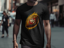 Load image into Gallery viewer, Stylish Black T-Shirt with Football Team Design
