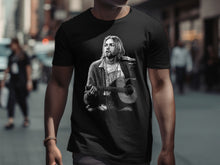 Load image into Gallery viewer, Iconic Musician with Guitar Print T-shirt
