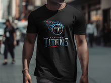 Load image into Gallery viewer, Tennessee Titans Logo Graphic Design T-Shirt
