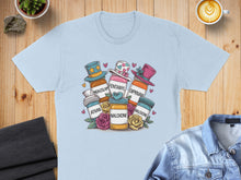 Load image into Gallery viewer, Bottles labeled Midazolam, Fentanyl, Diprivan, Naloxone, and Ativan with hats.
