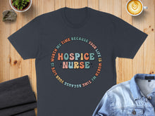 Load image into Gallery viewer, Circular text design with "HOSPICE NURSE" in the center.
