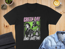 Load image into Gallery viewer, Green Day ¡Uno! ¡Dos! ¡Tré! Graphic Band Tee Shirt
