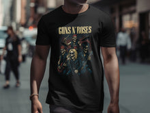 Load image into Gallery viewer, Guns N Roses Skeleton Band Graphic T-Shirt
