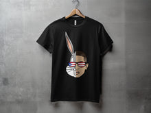 Load image into Gallery viewer, Stylish Graphic Black T-shirt with Fun Character Design
