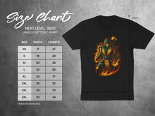 Load image into Gallery viewer, Fiery Warrior Graphic Next Level 3600 Unisex T-shirt
