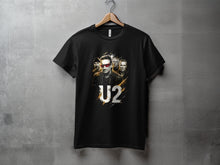 Load image into Gallery viewer, U2 Band Graphic Print Black T-Shirt for Music Lovers

