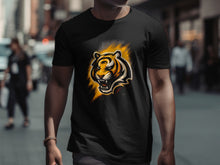 Load image into Gallery viewer, Fierce Tiger Graphic Design Black T-Shirt
