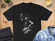 Load image into Gallery viewer, Rock Guitarist Graphic Tee with Iconic Musician Design
