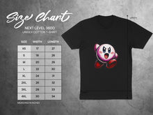 Load image into Gallery viewer, Kirby Graphic Black Unisex Cotton T-Shirt Product
