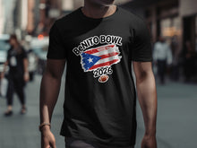 Load image into Gallery viewer, BeNITO BOWL 2026 Puerto Rican Flag Football T-shirt
