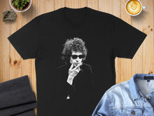 Load image into Gallery viewer, Iconic Smoking Curly Haired Man Graphic T-Shirt
