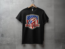 Load image into Gallery viewer, American Flag Football Bad Bunny Themed Shirt
