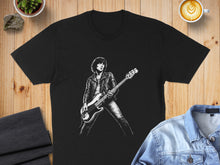 Load image into Gallery viewer, Iconic Bass Player Black Graphic T-Shirt apparel
