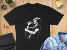 Load image into Gallery viewer, Iconic Rock Singer Black Graphic Print T-Shirt

