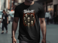 Load image into Gallery viewer, Slipknot Nine Masks Graphic Black T-Shirt

