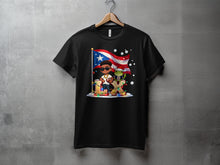 Load image into Gallery viewer, Puerto Rican Flag Xmas Afro Kids T-Shirt

