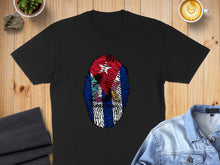 Load image into Gallery viewer, Cuban Flag Fingerprint Graphic T-Shirt Design
