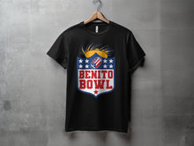 Load image into Gallery viewer, Benito Bowl Graphic Tee Football Themed Shirt
