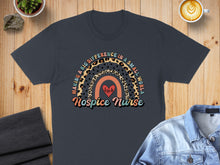 Load image into Gallery viewer, Hospice Nurse rainbow design with heart and text.
