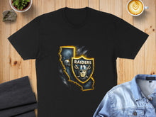 Load image into Gallery viewer, California Raiders Fan Graphic Design T-Shirt
