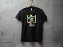 Load image into Gallery viewer, Colorful Sombrero Lizard Graphic Print T-Shirt
