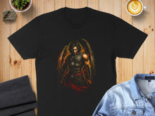 Load image into Gallery viewer, Dark Warrior Graphic Print Short Sleeve T-shirt
