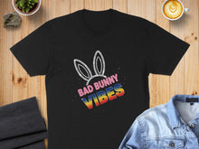 Load image into Gallery viewer, Bad Bunny Vibes Graphic Tee with Bunny Ears Design
