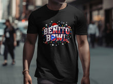 Load image into Gallery viewer, Benito Bowl Festive Football Design T-Shirt

