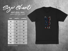 Load image into Gallery viewer, LIX American Flag Bunny Unisex Cotton T-shirt Product
