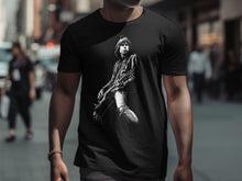 Load image into Gallery viewer, Iconic Rock Musician Graphic Black T-Shirt
