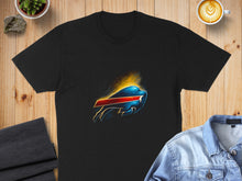 Load image into Gallery viewer, Vibrant Charging Buffalo Logo Graphic T-shirt
