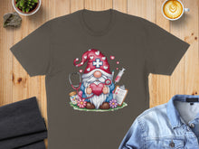 Load image into Gallery viewer, Nurse gnome holding heart with stethoscope, pills, and syringe.
