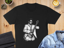 Load image into Gallery viewer, Musician Playing Electric Guitar Illustration T-shirt
