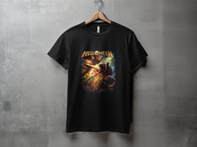 Load image into Gallery viewer, Helloween Graphic Tee with Fiery Fantasy Art Shirt
