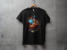 Load image into Gallery viewer, Intense Fighter Ready for Action Graphic T-Shirt
