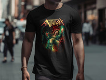 Load image into Gallery viewer, Anthrax Band Graphic Artwork T-shirt Final Product
