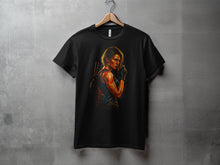 Load image into Gallery viewer, Detailed Graphic Design on Black T-Shirt Product
