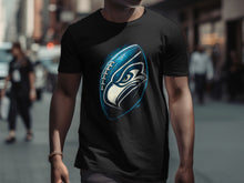 Load image into Gallery viewer, Bold Electric Blue Football Logo T-Shirt
