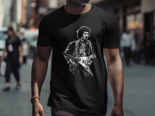 Load image into Gallery viewer, Iconic Guitarist Graphic T-Shirt for Music Enthusiasts
