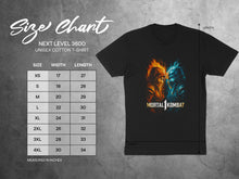 Load image into Gallery viewer, Mortal Kombat Unisex Cotton T-Shirt Size Chart Included
