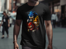 Load image into Gallery viewer, Sonic Knuckles and Tails Trio Graphic T-Shirt
