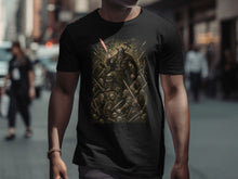 Load image into Gallery viewer, Epic Viking Warrior amidst Battle Scene design shirt
