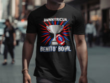 Load image into Gallery viewer, Bunnyricua Benito' Bowl Trophy Football T-Shirt
