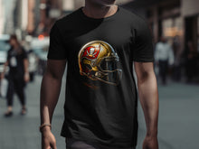 Load image into Gallery viewer, Skull Football Helmet Graphic Black Apparel Item
