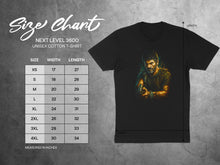 Load image into Gallery viewer, Intense Character Illustration Black T-Shirt Product
