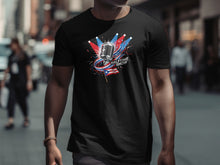 Load image into Gallery viewer, Vibrant Halftime Show Microphone Graphic T-Shirt
